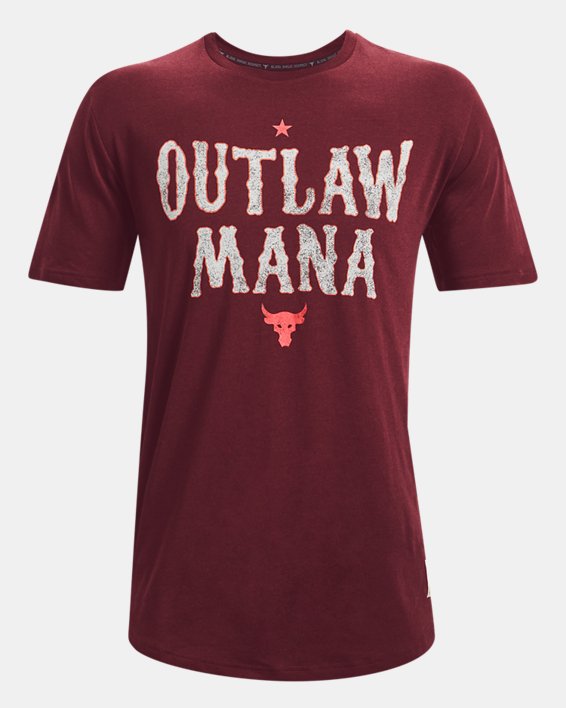 เสื้อแขนสั้น Project Rock Outlaw สำหรับผู้ชาย, Red, pdpMainDesktop image number 4